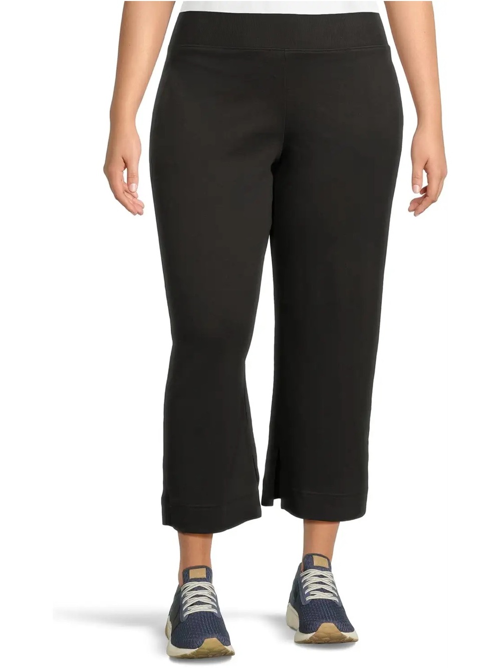 Pact Airplane Wide-Leg Pull-On Pants in Black Medium